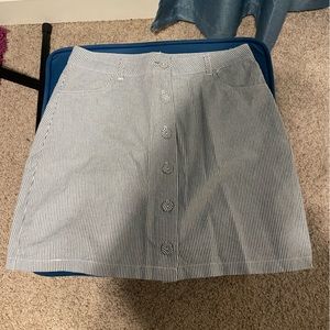 Forever 21 Striped Jean Skirt